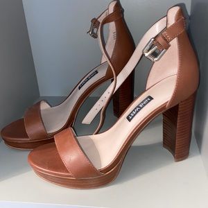 Nine West brown heels
